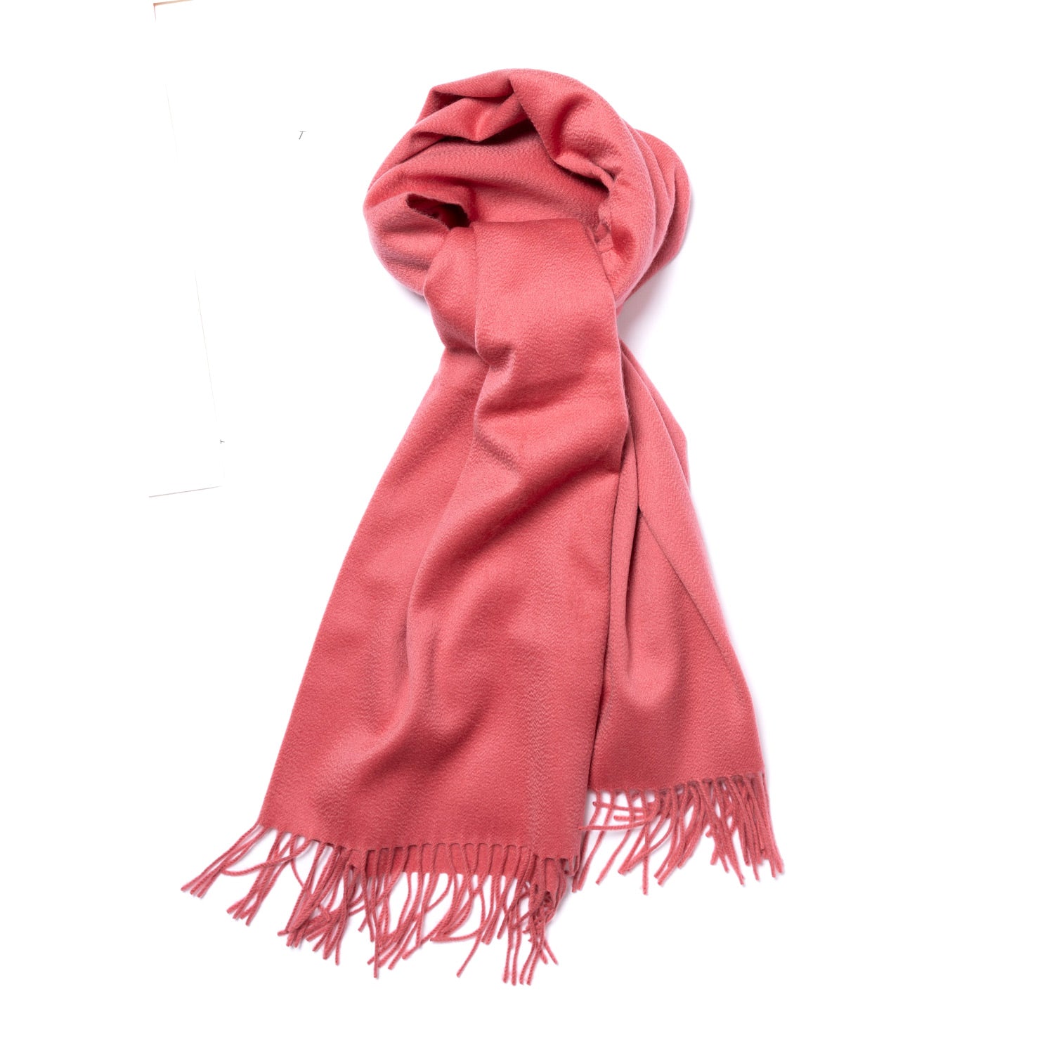 Joshua Ellis x MJ: Ripple Plain Stole Scarf in Pure Scottish Cashmere