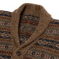 Exclusively for Michael Jondral: "Anderson's Fairisle" shawl cardigan made from pure wool - Original Shetland Wool