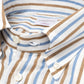 Striped "Contadino Sartoriale" shirt made of cotton and linen - handmade