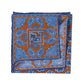 Limited Edition: "Fiori & Paisley" pocket square made of linen and cotton - hand-rolled