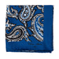 Carree "Grande Paisley Stampato" in pure silk - Hand-rolled