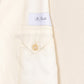 Collo A Scialle" jacket made from pure linen - handmade