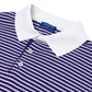Rigato Sartoriale" knitted polo made from the finest maco cotton
