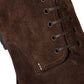 Boot "Derby Norvegese" made of dark brown leather