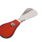 Foldable shoehorn "Viaggio" made of red glazed leather - handcrafted