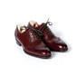 OXFORD "Queens" in burgundy-colored calfskin - hand-colored