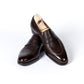 Penny loafer made of dark brown Scotch Grain calfskin - hand-polished