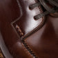 Derby "Norvegian Split Toe" made of brown calfskin - hand-colored