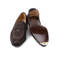 Pennyloafer "Dress" made of dark brown Croc-Suede - purely handcrafted