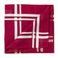 Burgundy handkerchief "Picasso" made of pure cotton