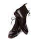 Boot "Fullbrogue-Oxford" made of dark brown calfskin with suede shaft - purely handcrafted