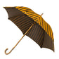 Striped cane umbrella "Lord" with handle in ash wood Nature - purely handcrafted