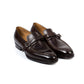 Dress loafer "Buckle" made of dark brown calfskin - purely handcrafted
