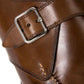 Monk "Split Toe Apron" made of brown calfskin - purely handcrafted