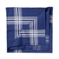 Blue patterned cotton handkerchief