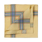 Yellow patterned cotton handkerchief