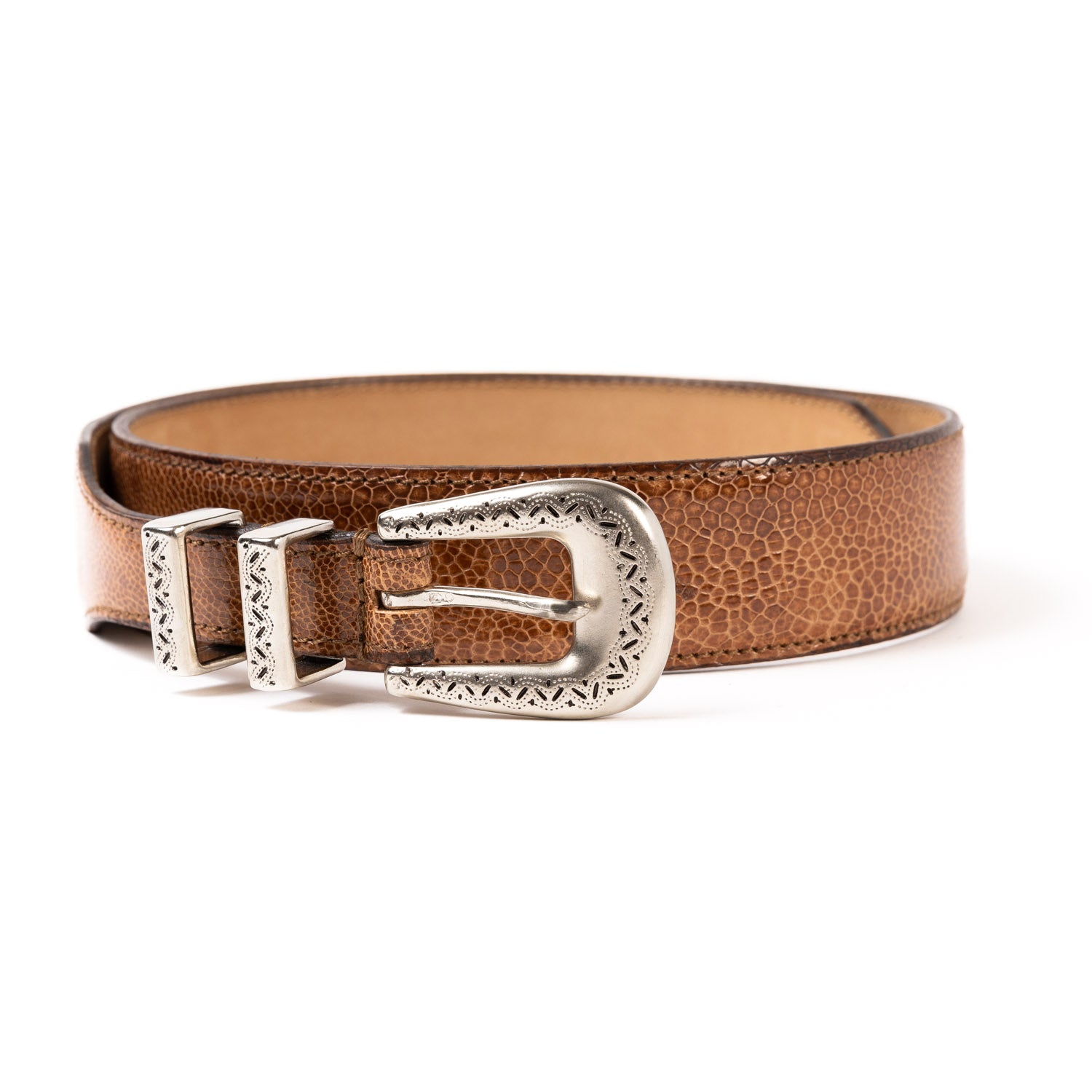Billionaire Ostrich Leather Belt