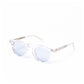 Sunglasses "WORLD Transparent" with light blue lenses - purely handcrafted