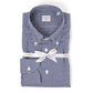 Checked "Royal Twill" shirt with button-down collar and sports cuff - handmade