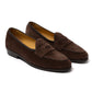 Baudoin & Lange x MJ: Sagan loafer "Ivy Ginko" in calf suede - Handmade