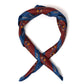 Stormo Di Uccelli" bandana made from pure silk - hand-rolled