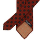 CA Archivio Storico: "Vecchi Medaglioni" tie made of pure wool - hand-rolled