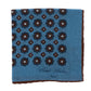 "Medaglioni Incornicato" handkerchief made from a luxurious wool blend - hand-rolled