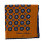 "Medaglioni Incornicato" handkerchief made from a luxurious wool blend - hand-rolled