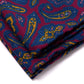 Limited Edition: "True Vintage Paisley" Carré scarf made from English Challis wool - hand-rolled