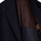 MJ Exclusive: Dark blue jacket "Golden Fox" made from pure wool - handmade