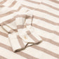 Striped polo shirt "Marcello" made of cotton and wool - handmade