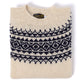 Glenugie exclusive x MJ: "St.Moritz Vintage-Ski" sweater made from pure wool - Pure Soft Shetland