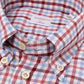 Checked "Brushed Twill" shirt with button-down collar and sports cuff - handmade