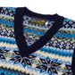 Glenugie exclusive x MJ: "Fairisle slipover" sweater made from pure wool - Pure Soft Shetland