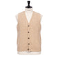 Glenugie exclusive x MJ: "Sport Waistcoat" vest made from pure wool - Circulate Knit Pure Soft Shetland