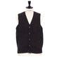 Glenugie exclusive x MJ: "Sport Waistcoat" vest made from pure wool - Circulate Knit Pure Soft Shetland