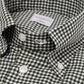 Checked "Royal Twill" shirt with button-down collar and sports cuff - handmade