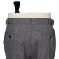 Exclusively for Michael Jondral: Grey "Spina" trousers made from a wool flannel - Rota Sartorial