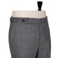 Exclusively for Michael Jondral: Grey "Spina" trousers made from a wool flannel - Rota Sartorial