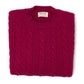 MJ Exclusive: "Crew Cable-Rib" sweater made from pure Geelong Lambswool - 3 Ply