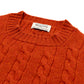 MJ Exclusive: Pure Geelong Lambswool "Crew Cable-Rib" Sweater - 3 Ply