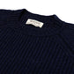 Dark blue "Joss Earl" sweater made from pure lambswool - 8 ply