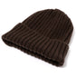 Exclusively for Michael Jondral: Dark brown knitted hat made from pure Scottish cashmere