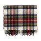 MJ Exclusive: "White Tartan" plaid scarf made from Scottish cashmere