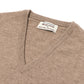 Jumper "Oxton Vee" made from fine scottish 1 Ply cashmere