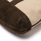 "Heiligenkreuz" bag made from cotton canvas and forest green goatskin - handmade