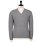 Jumper "Oxton Vee" made from fine scottish 1 Ply cashmere