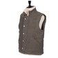 Down vest "Oscar Vest" made from Shetland wool - Goose Down