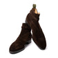 "Jodhpur" boot made of dark brown suede - pure handwork