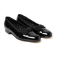 Black patent leather "Opera Pump" shoes with leather sole - Handmade